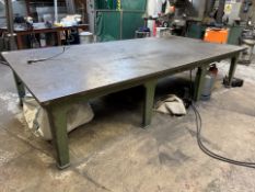 Cast iron Welding Bench, 3670mm x 1830mm x 800mm (location in premises: fabrication shop)