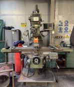 Milltec 5000 VS Turret Milling Machine, 415volts, with Newall Digipac digital read out, tooling etc.