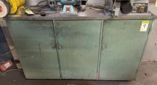 Wood 3-door Cabinet, 1460mm x 480mm x 930mm (location in premises: fabrication shop)