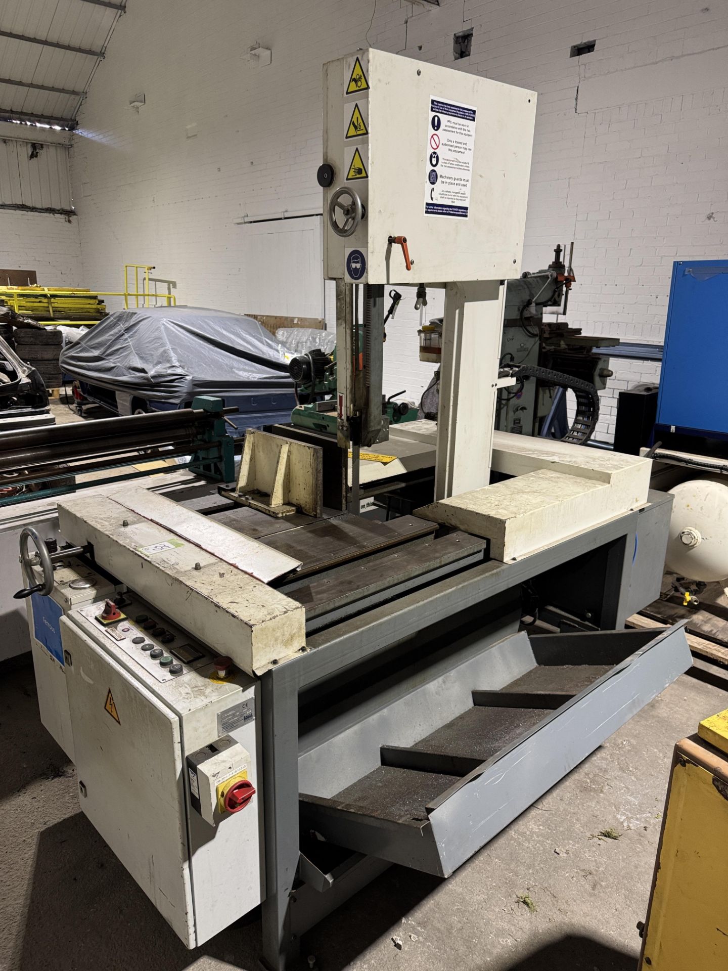 Bauer VG450L vertical tilt head Mitre Bandsaw, 400volts, year 2016 (lot location: Rochdale) ( - Image 2 of 14