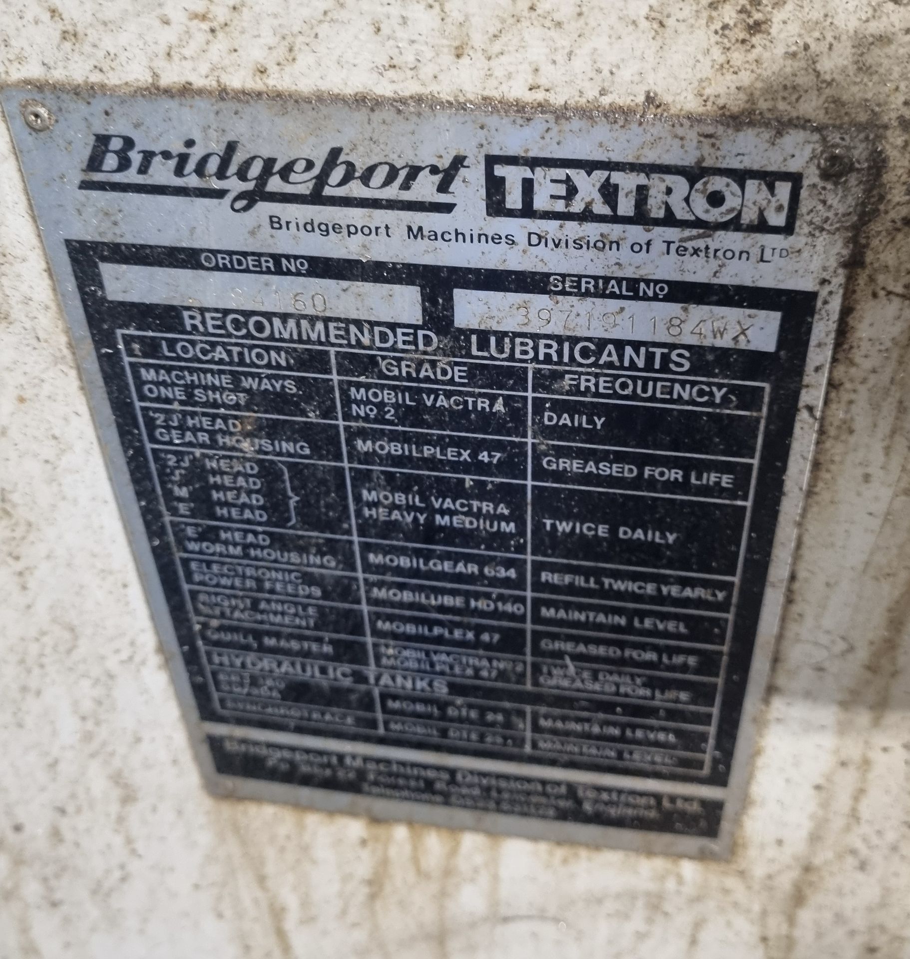 Bridgeport J Series knee type Vertical and Turret Milling Machine, 9in x 42in T slotted table, - Image 11 of 19