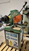 Pedrazzoli Perris 350 aluminium Cut Off Saw, 400volts, year 2004 (lot location: Rochdale) (please