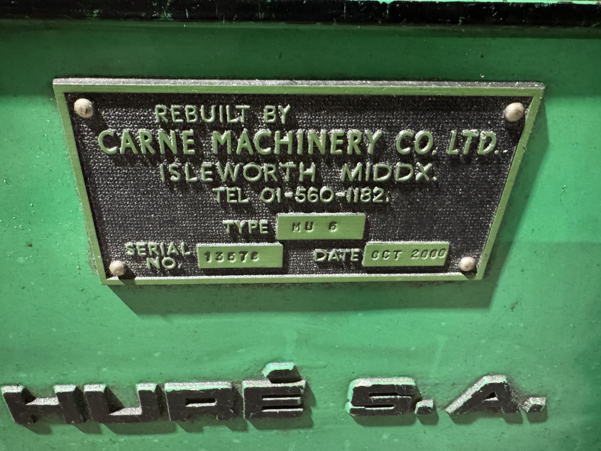 Huron MU6 Universal bed type Milling Machine, year Oct 2000, serial number 13678, t-slotted table - Image 10 of 29