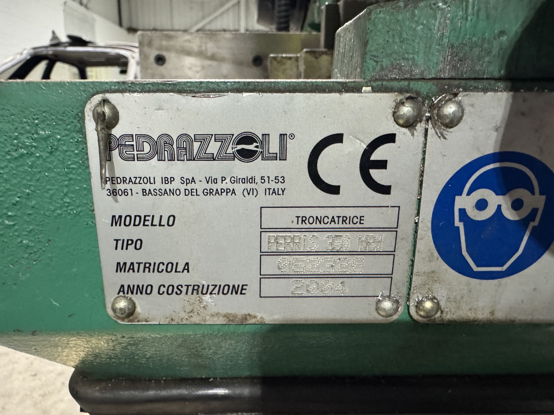 Pedrazzoli Perris 350 aluminium Cut Off Saw, 400volts, year 2004 (lot location: Rochdale) (please - Image 5 of 12