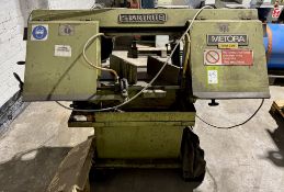 Startrite Metora UMB 220 Horizontal Bandsaw, 220mm, 400volts, serial number 5182019, with safety