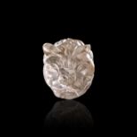 A ROMAN ROCK CRYSTAL FELINE HEAD AMULET, CIRCA 1ST-2ND CENTURY A.D.