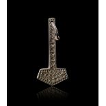 A VIKING SILVER "MJOLNIR" PENDANT, CIRCA 9TH-10TH CENTURY A.D.