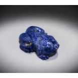 A NEO-BABYLONIAN LAPIS LAZULI FROG AMULET CIRCA 8TH-7TH CENTURY B.C.