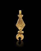 A ROMAN FILIGREE GOLD PENDANT, CIRCA 1ST-2ND CENTURY A.D.