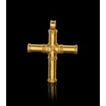 A BYZANTINE GOLD PENDANT CROSS CIRCA 6TH CENTURY A.D.