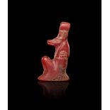 AN EGYPTIAN CARNELIAN ANUBIS AMULET NEW KINGDOM, DYNASTY XIX-XX, 1307-1070 B.C.