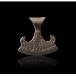 A VIKING SILVER "AXE OF PERUN" PENDANT, CIRCA 9TH-10TH CENTURY A.D.