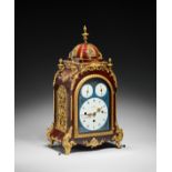 A FINE GEORGE III GILT BRONZE MOUNTED MUSICAL TABLE CLOCK MADE FOR THE OTTOMAN MARKET, J & M BROCKBA