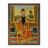 A MAGNIFICENT PORTRAIT OF FATH ‘ALI SHAH QAJAR QAJAR IRAN, 19TH CENTURY