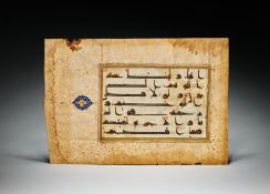 A KUFIC QUR'AN FOLIO NEAR EAST OR NORTH AFRICA, 9TH/10TH CENTURY