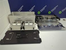 1 × Stryker Implant Tray and 1 × Stryker Instrument Set with Instruments