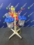 Surgical Aspirator Stand with 4 Cups and 2 Lids — Powers Up