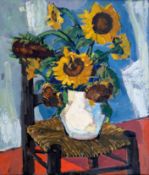 Beyer, Tom (1907 Münster – 1981 Stralsund) "Stillleben mit Sonnenblumen"
