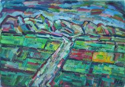 Knobloch, Hugo (1928 Schöndamerau/Ostpreußen 2019 Rostock) „Mecklenburger Landschaft II“