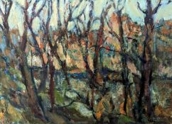 Franz, Martin (1928 Hamburg – 2016 Greifswald) „Greifswald - Am Wallgraben“