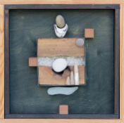 Holz, Dieter (1939 Stralsund - 2008 Stralsund) " Magie der Würfel II"