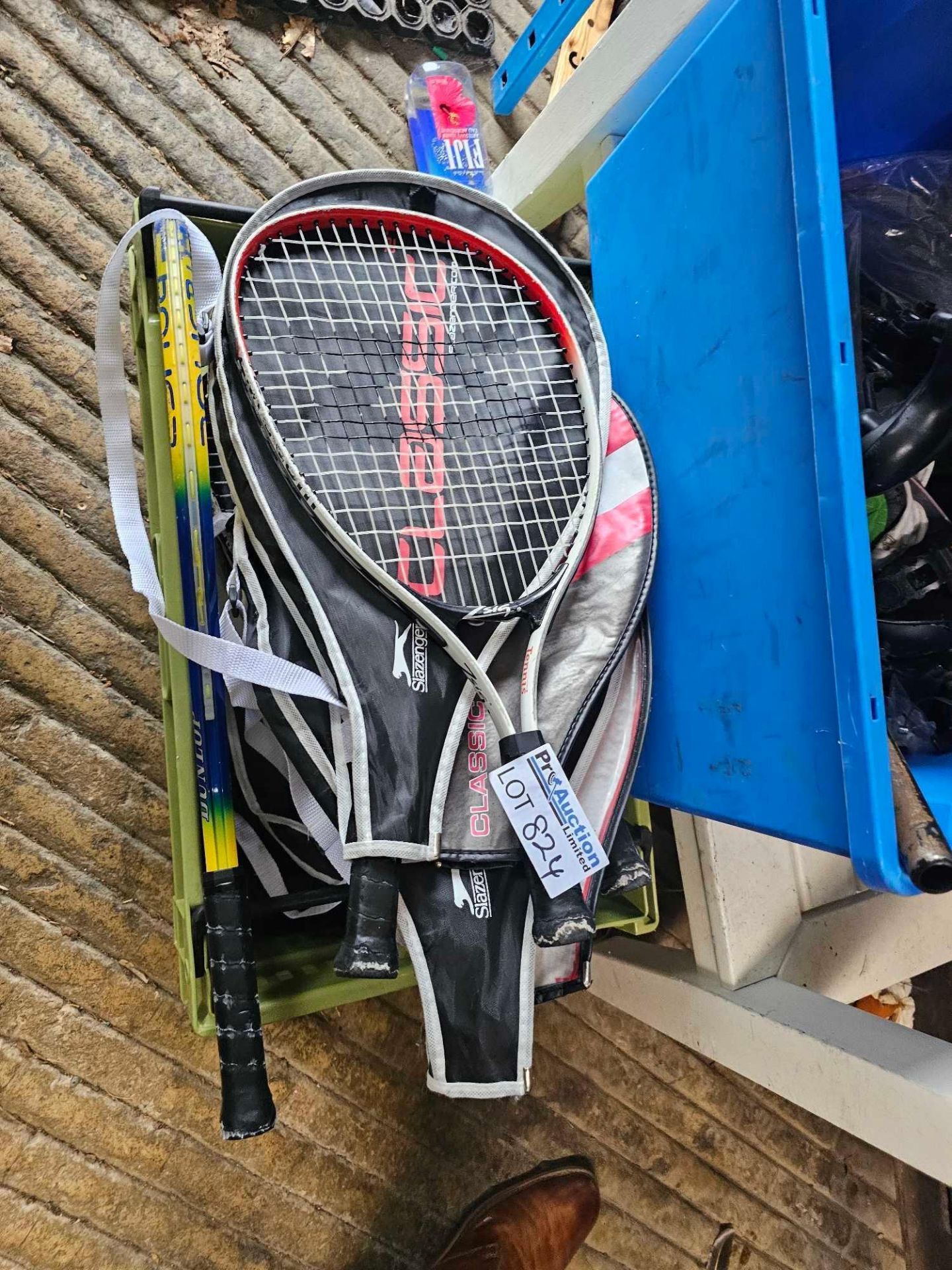 Slazenger Baby Racket A collection of 10 used sporting rackets principally Slazenger brand ...