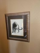 Framed Prints – After Paul Jouve, “Panthère noire marchant” Series (c.1920s) A set of two framed