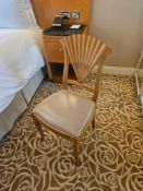 Side Chair – Francesco Molon Maple Chair with Fan-Back and Leather Upholstered Seat A finely crafted