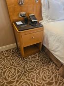 Pair of Bedside Tables – Francesco Molon Maple Nightstands with Stone Tops A pair of designer