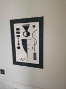 Framed Print – Formspiel, c.1948 (After Max Ackermann) A decorative reproduction of Formspiel,