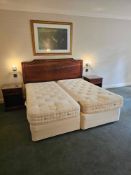 Room 559 Contents of hotel bedroom freestanding furniture as photographed briefly comprising