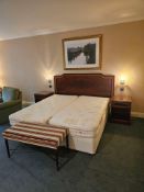 Room 408 Contents of hotel bedroom freestanding furniture as photographed briefly comprising