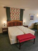 Room 552 Contents of hotel bedroom freestanding furniture as photographed briefly comprising