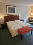 Room 510 Contents of hotel bedroom freestanding furniture as photographed briefly comprising