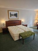 Room 555 Contents of hotel bedroom freestanding furniture as photographed briefly comprising