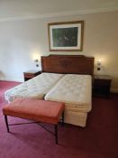 Room 505 Contents of hotel bedroom freestanding furniture as photographed briefly comprising