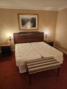 Room 456 Contents of hotel bedroom freestanding furniture as photographed briefly comprising