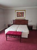 Room 465 Contents of hotel bedroom freestanding furniture as photographed briefly comprising