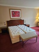 Room 503 Contents of hotel bedroom freestanding furniture as photographed briefly comprising