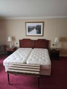 Room 464 Contents of hotel bedroom freestanding furniture as photographed briefly comprising