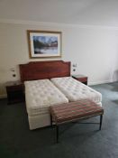 Room 563 Contents of hotel bedroom freestanding furniture as photographed briefly comprising ispring