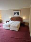 Room 501 Contents of hotel bedroom freestanding furniture as photographed briefly comprising