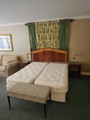 Room 457 Contents of hotel bedroom freestanding furniture as photographed briefly comprising ispring