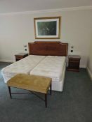 Room 461 Contents of hotel bedroom freestanding furniture as photographed briefly comprising