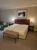 Room 557 Contents of hotel bedroom freestanding furniture as photographed briefly comprising