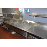 20 FT. STRAINLESS 3 COMPARTMENT SINK