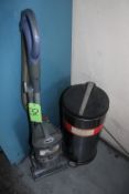 TRASH CAN & SHARK VACUUM