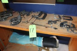 ASSORTED C- CLAMPS / VISES