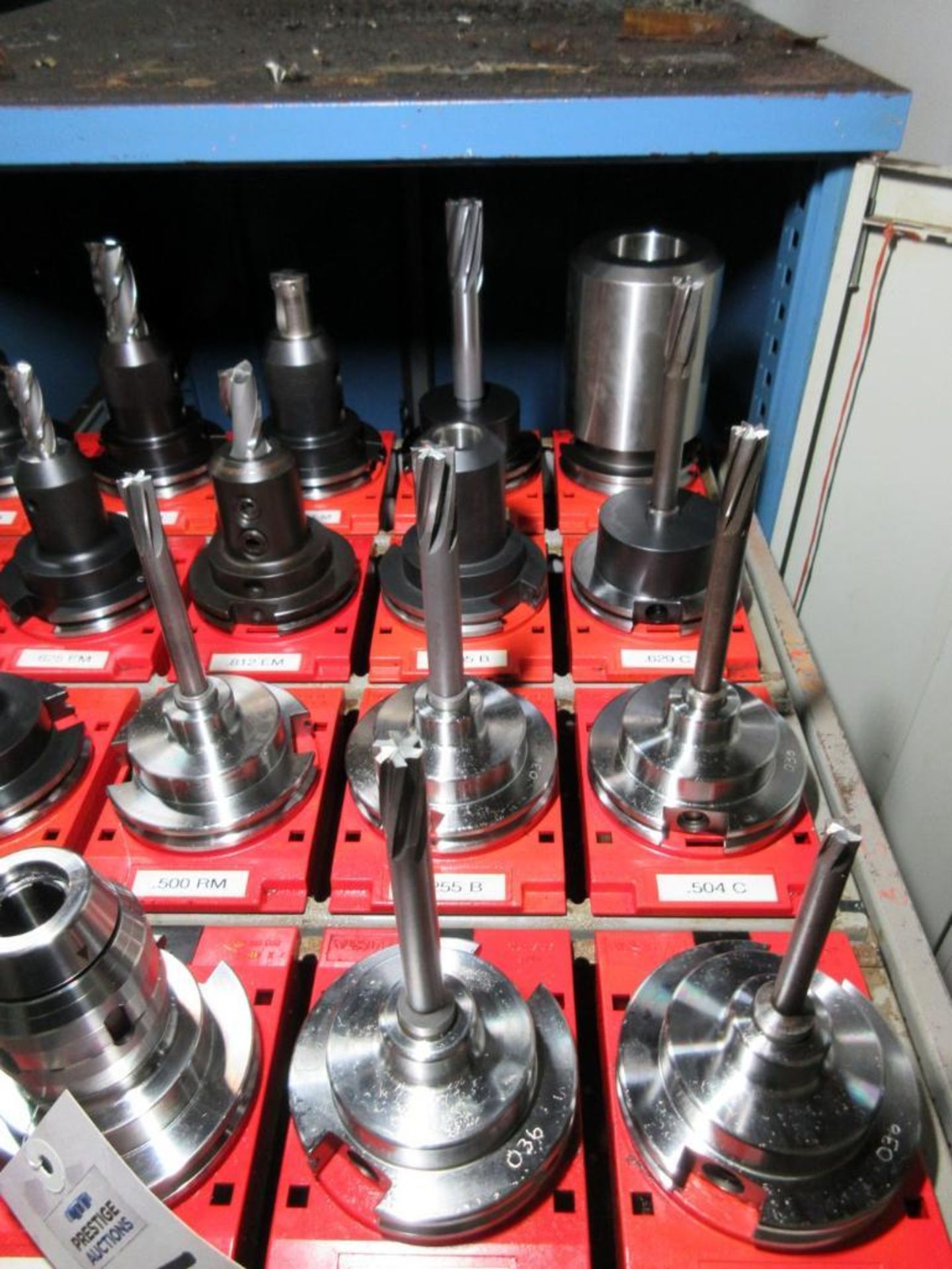 { Group of lots: 108, 109, 110, 111 } (20) Assorted CAT 50 Tool Holders ...