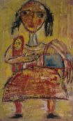 Sunil Madhav Sen - UNTITLED(Girl with Doll)
